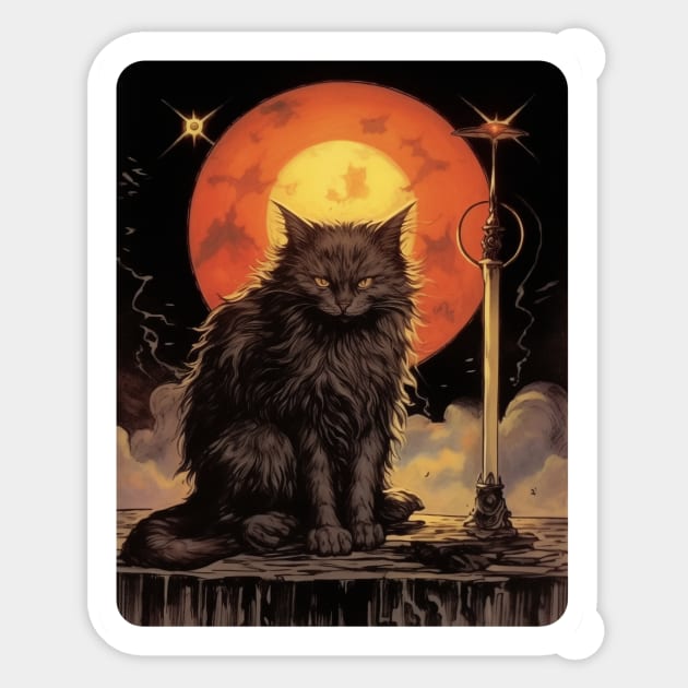 Mystical cat Sticker by ChillxWave